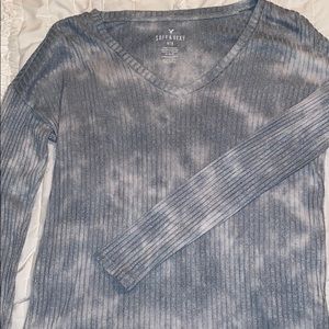 Soft & Sexy American Eagle Blue and White Shirt